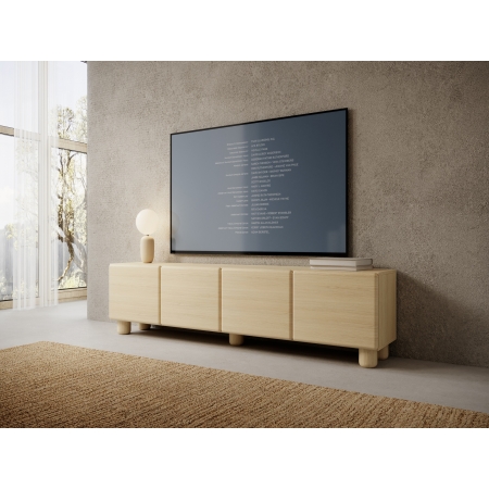 stolik pod telewizor 200 cm 4 drzwiowa LUGO dąb vicenza